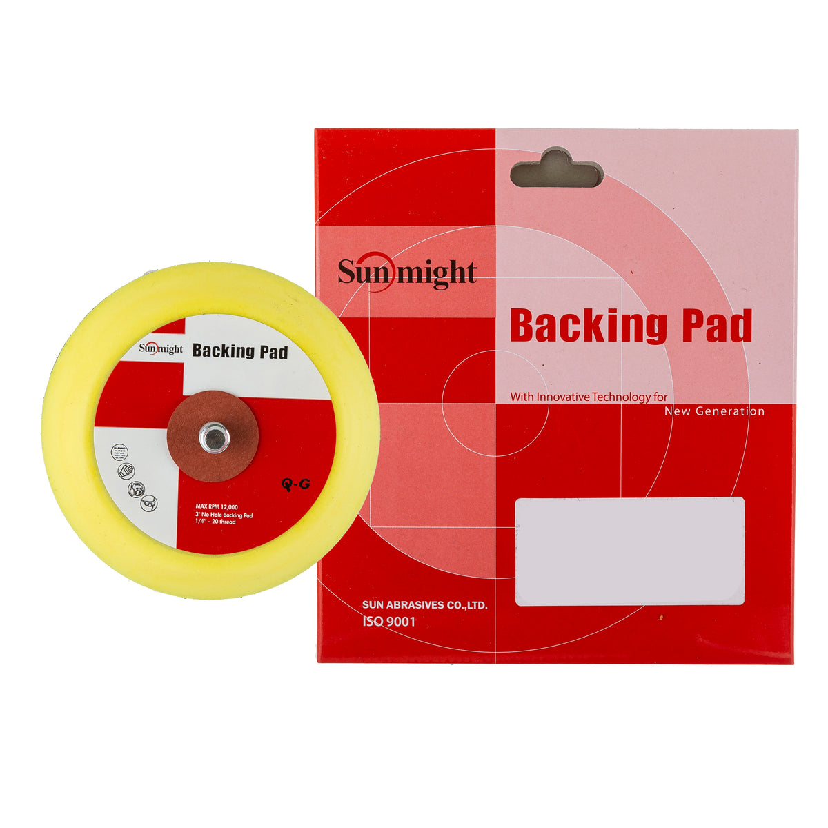 3-inch no-hole Grip backing pad
