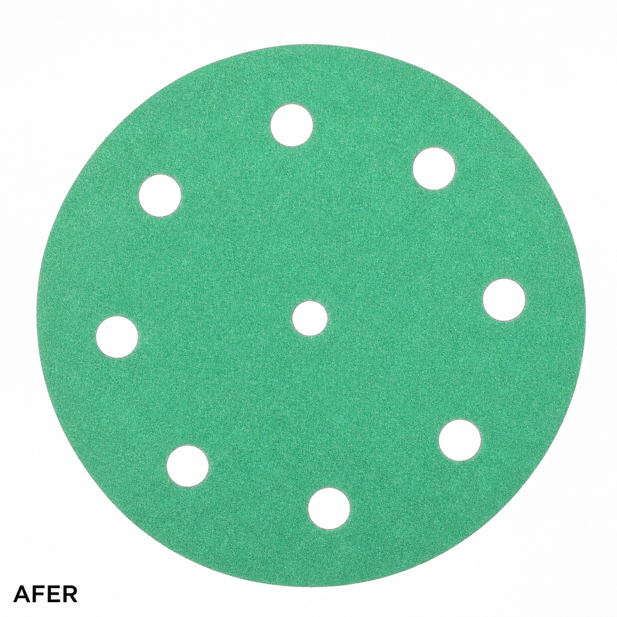 AFER film sanding disc — digitally edited supplier photograph for review