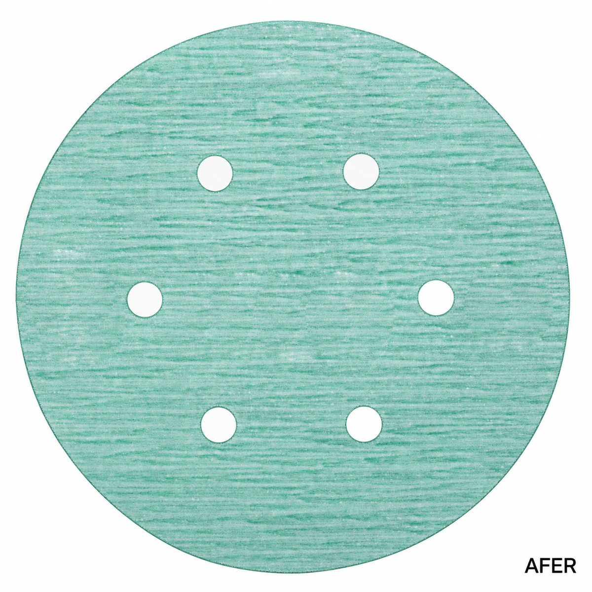 AFER film sanding disc — digitally edited supplier photograph for review