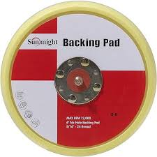 5-inch no-hole PSA backing pad