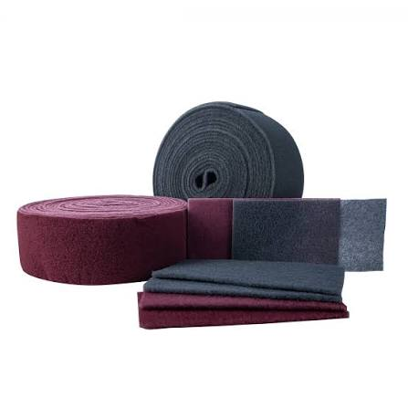 Maroon and grey flexible scuff rolls and pads — representative product family