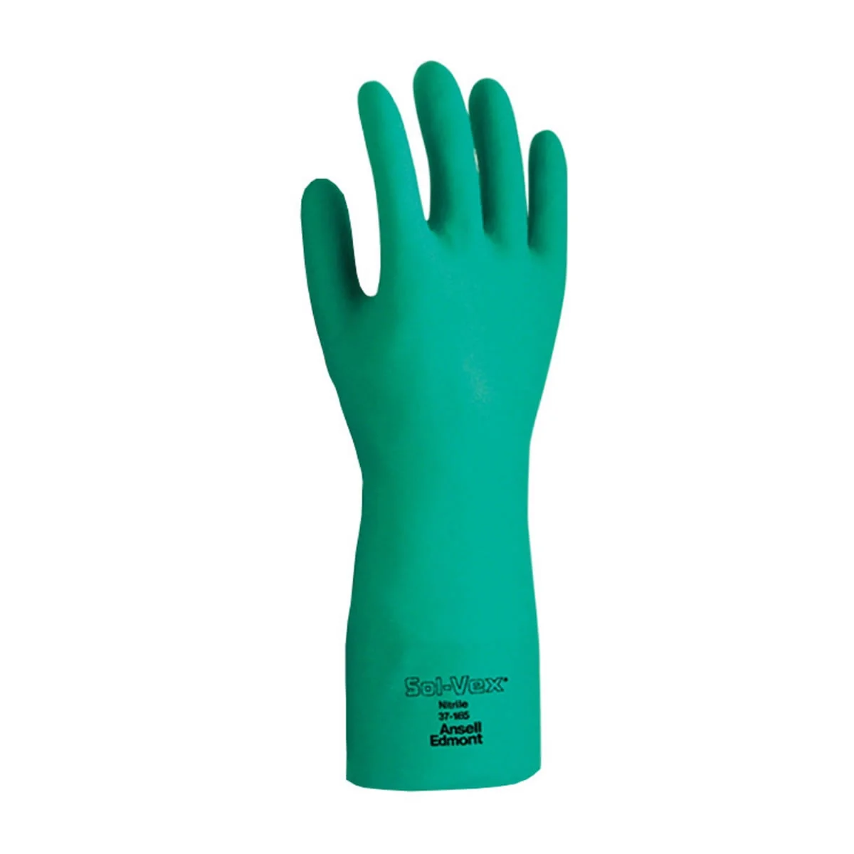 Ansell Sol-Vex 37-165 green glove — representative model photograph