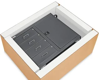 Foam packaging application example — cabinet and box not included