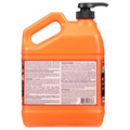 Orange hand cleaner pump container — user-supplied representative photograph