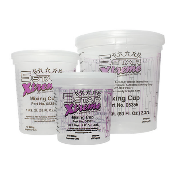 Plastic Multi Mixing Cups — 2.36 L, Case of 100 — supplier photograph